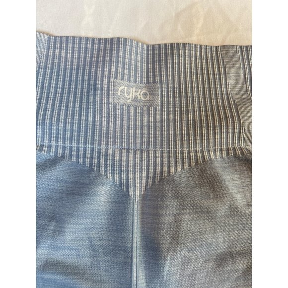 Ryka Compression Leggings Womens Blue Nylon Blend Performance Contouring M - Picture 4 of 5